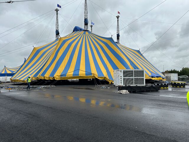 Tent Van Cirque Du Soleil Opgebouwd In Knokke Heist Mensen