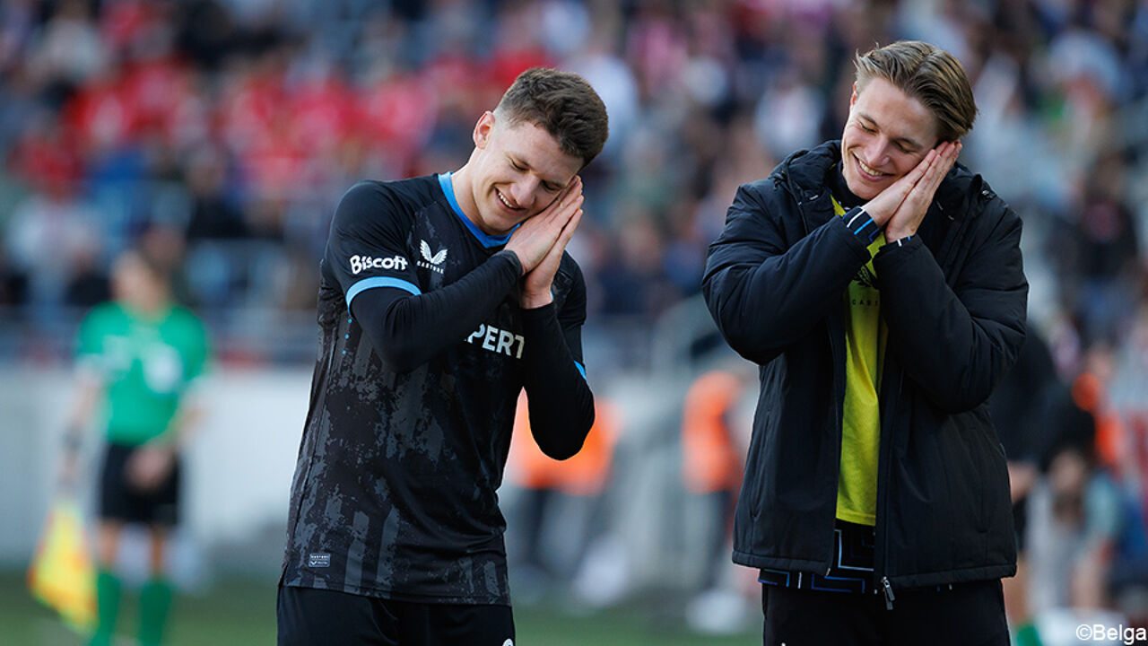 club Brugge players celebrating a goal