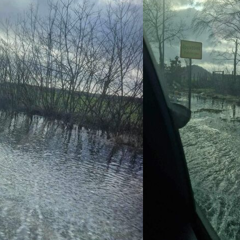 Water op N76 tussen Plokrooi en Nieuwe Kempen in Oudsbergen zakt langzaam, dankzij boeren die water wegpompen