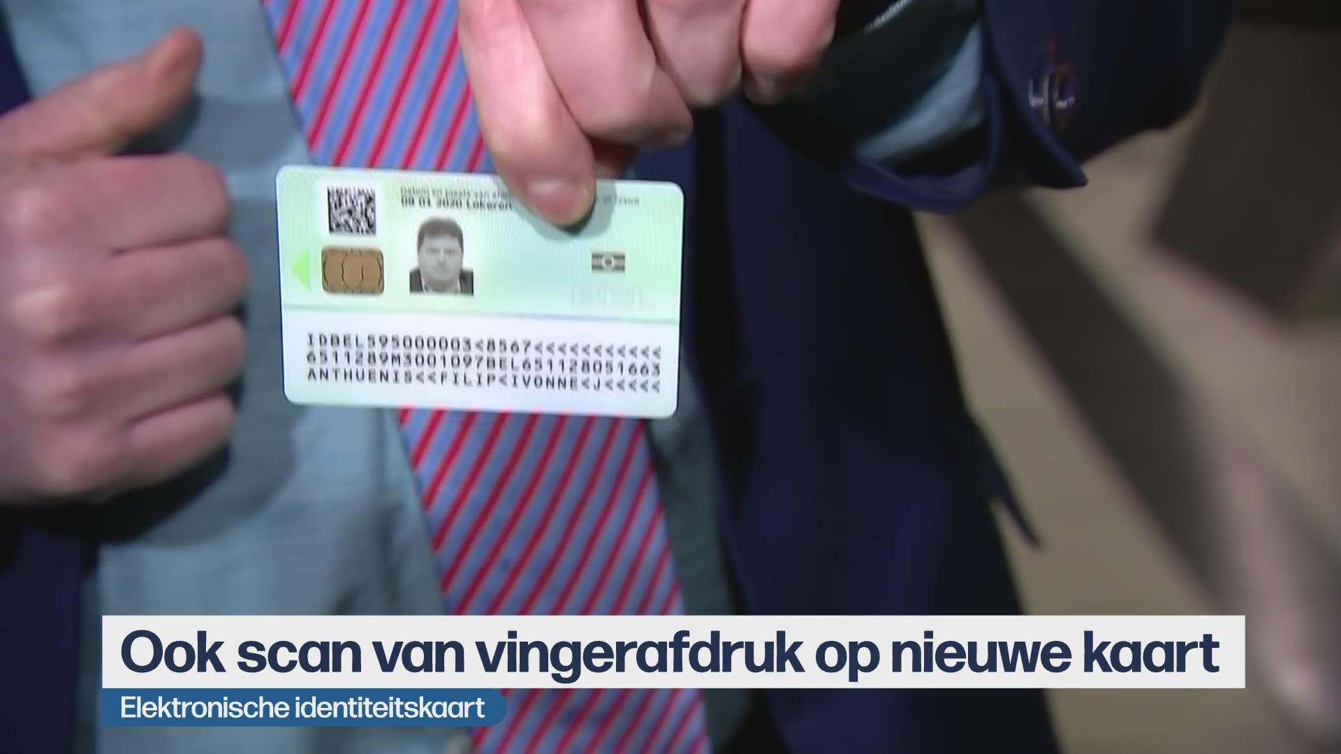 Nieuwe Elektronische Identiteitskaart M T Vingerafdrukken Voorgesteld