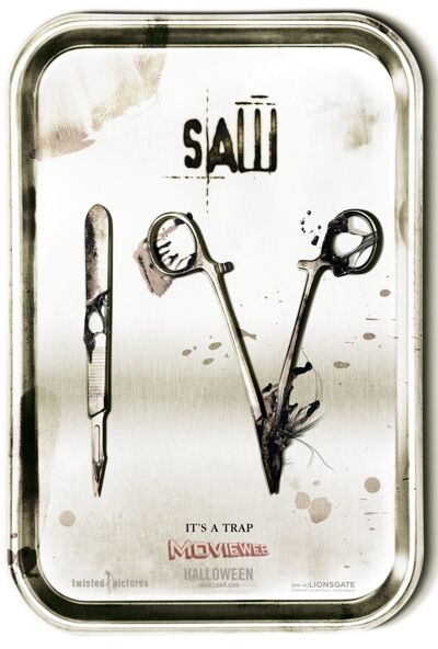 affiche van de horrorfilm Saw