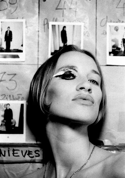 Kristina de Coninck stond bijzonder vaak model voor Martin Margiela's modecollecties.
