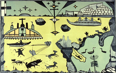 The Seasons(1975). Collection of the West Baffin Eskimo Co-Operative Ltd., on loan to the McMichael Canadian Art Collection