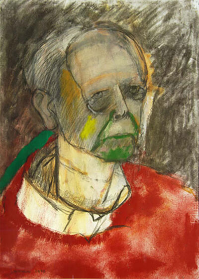 1996 self portrait red 465x330mm