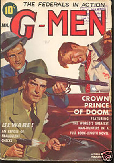 G-Men Magazine, 'Crown Prince of Doom', januari 1939