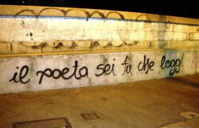 Il poeta sei tu che leggi.