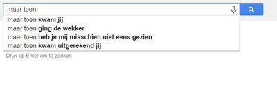 Maar toen