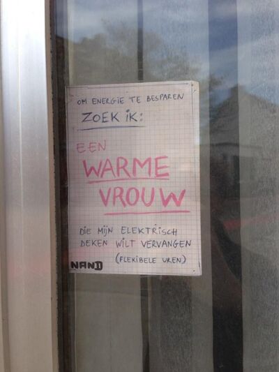 Een warme vrouw