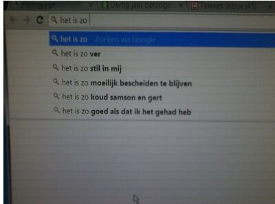 Het is zo