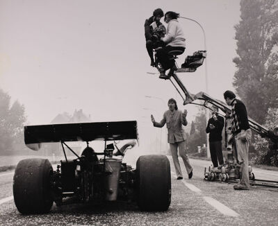 op de set van 'Rijksweg n°1'