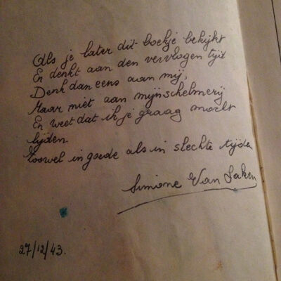 Gevonden bij het oud papier