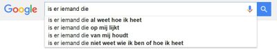 Is er iemand die
