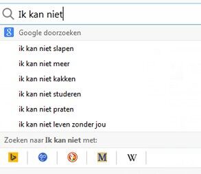 Ik kan niet...