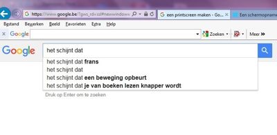Het schijnt
