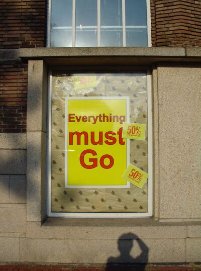 Everything must go