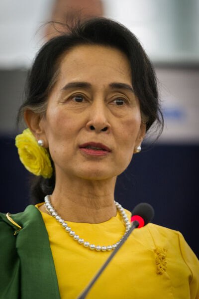 Er wacht de iconische oppositieleidster Aung San Suu Kyi een enorme uitdaging.