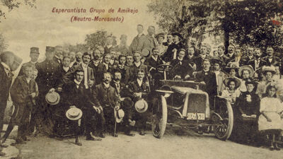 Esperantobijeenkomst in 1908 in Moresnet