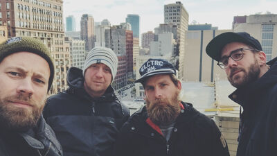 Regisseur Kurt de Leijer en de ploeg in Chicago