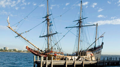 Replica van het schip 'Duyfken'