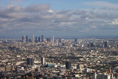 Een zicht op de stad Los Angeles