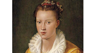 Santi di Tito: portret van een dame, mogelijk Catherine Gonsalvus-Raffelin