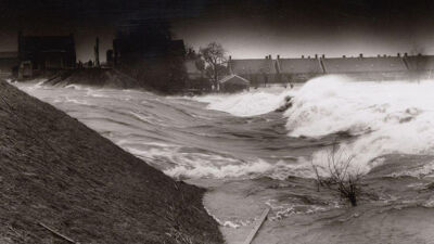 Dijkbreuk tijdens de watersnoodramp 1953