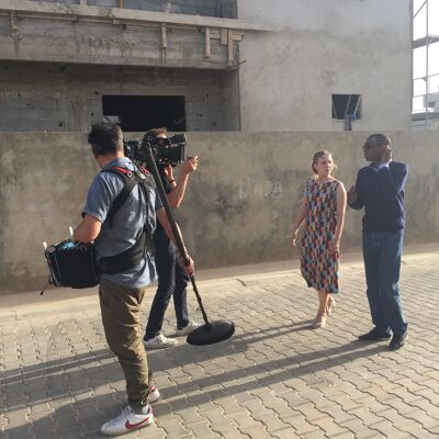 bij Youssou N'Dour in Dakar, Senegal
