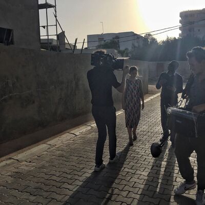 bij Youssou N'Dour in Dakar, Senegal