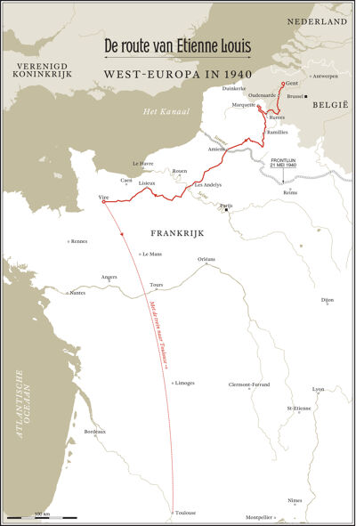 De route van Etienne Louis