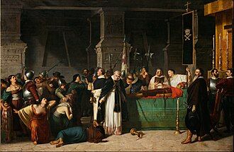 Dood van Atahualpa op 29 augustus 1533