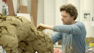 Anton Cotteleer in zijn atelier