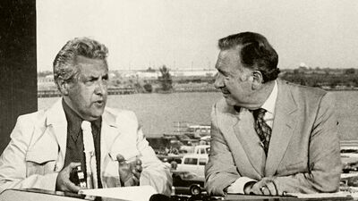 Paul Van Hoeydonck bij Walter Cronkite