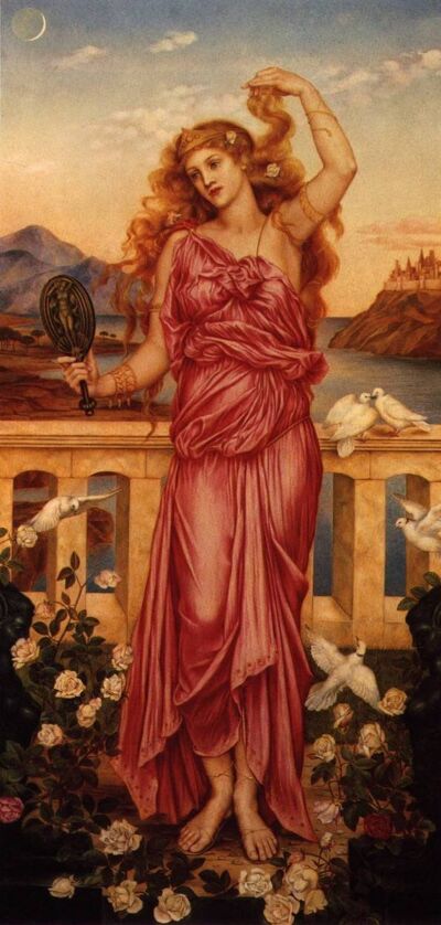 Helena van Troje door Evelyn De Morgan (1898)