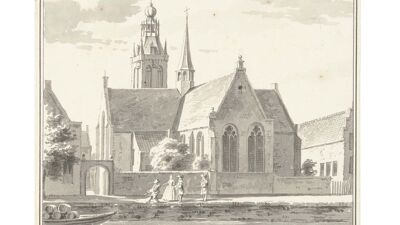 Kleine Markendaalse Kerk in Breda (prent 1729), nu gesloopt