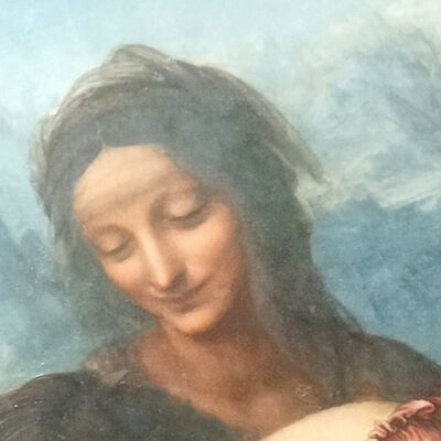 Sint-Anna, detail van Maria met kind en Sint-Anna