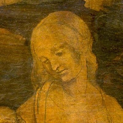 Maria, detail uit Aanbidding der Wijzen