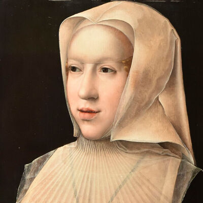 Margaretha van Oostenrijk met wit weduwenkapje