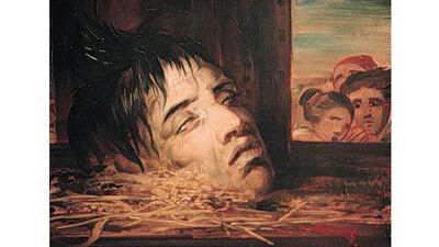 Antoine Wiertz: Afgehakt hoofd.