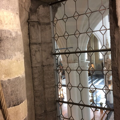 Zicht vanuit het traptorentje in de kerk