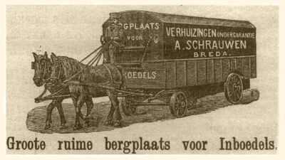 Advertentie van de firma A. Schrauwen (ca. 1900)