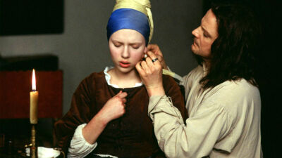 Filmbeeld met Scarlett Johansson en Colin Firth