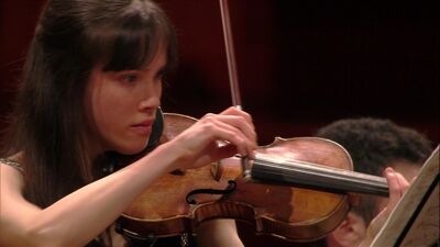 Sylvia Huang tijdens de halve finale