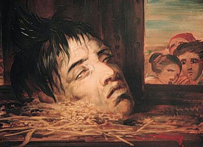 Antoine Wiertz: Afgehakt hoofd.