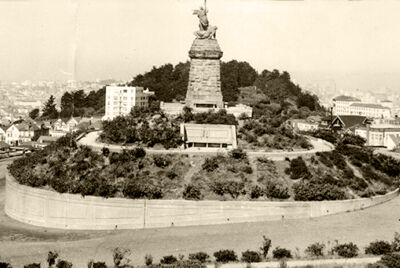 Triomf van het Licht, San Francisco. Oude prentkaart van 1947.