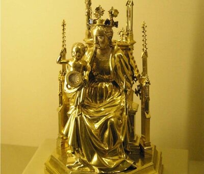 Reliekschrijn van de navelstreng van Christus, de zog. Saint-Ombilic van Châlons-en-Champagne