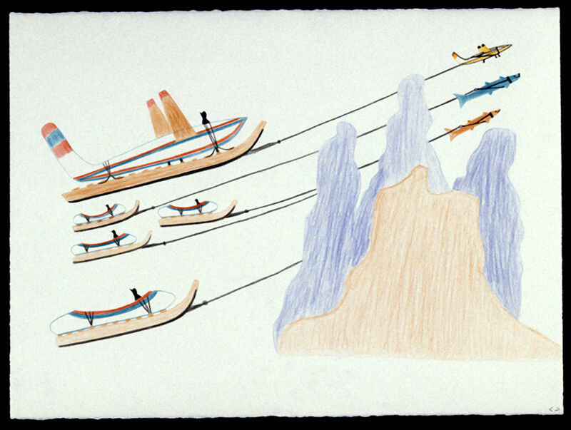 Journey into phantasy (1980). Collection of the West Baffin Eskimo Co-Operative Ltd., on loan to the McMichael Canadian Art Collection