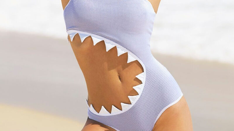 De sharkini, een vast onderdeel van de garderobe van elke galeofobe.
