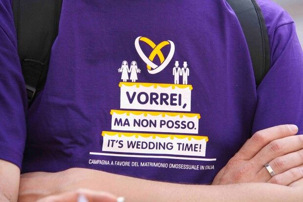 "Ik wil wel, maar ik mag niet" - Campagne voor het homohuwelijk in Italië.