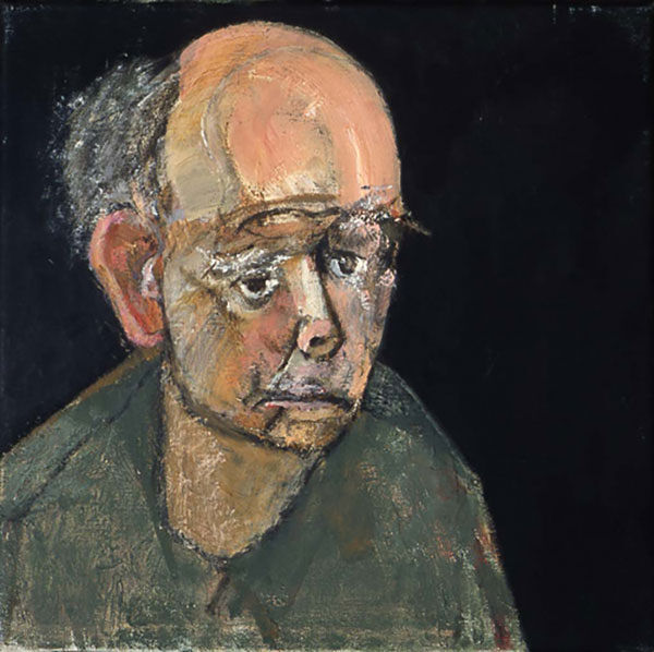 1997 self portrait green 355x355mm