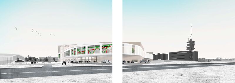 RTS-omroepgebouw, Lausanne. 2014.